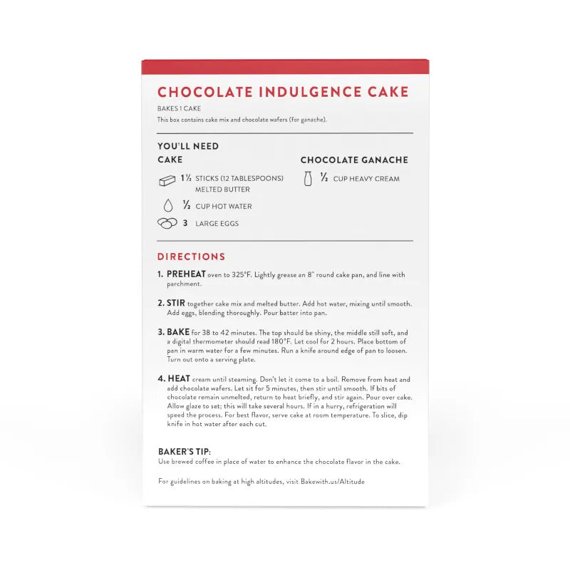 Chocolate Indulgence Cake Mix