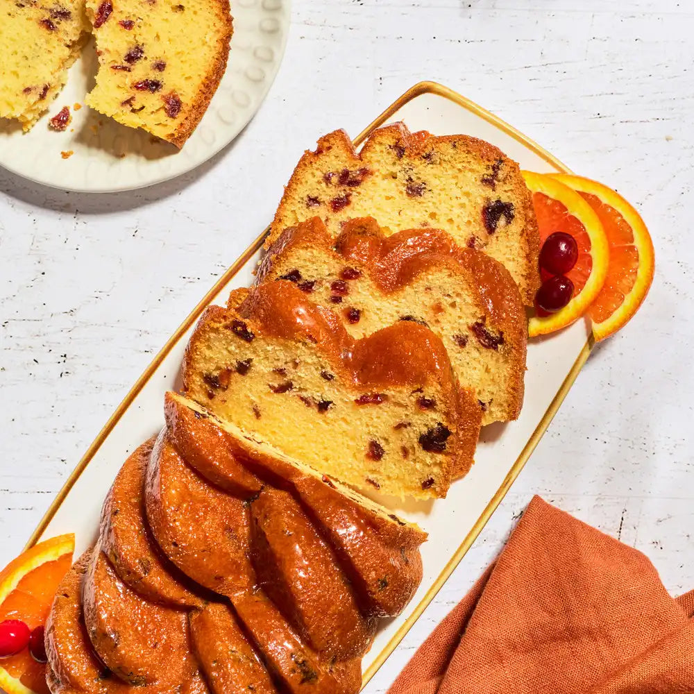 Cranberry Orange Quick Bread Mix and Braided Loaf Pan Set