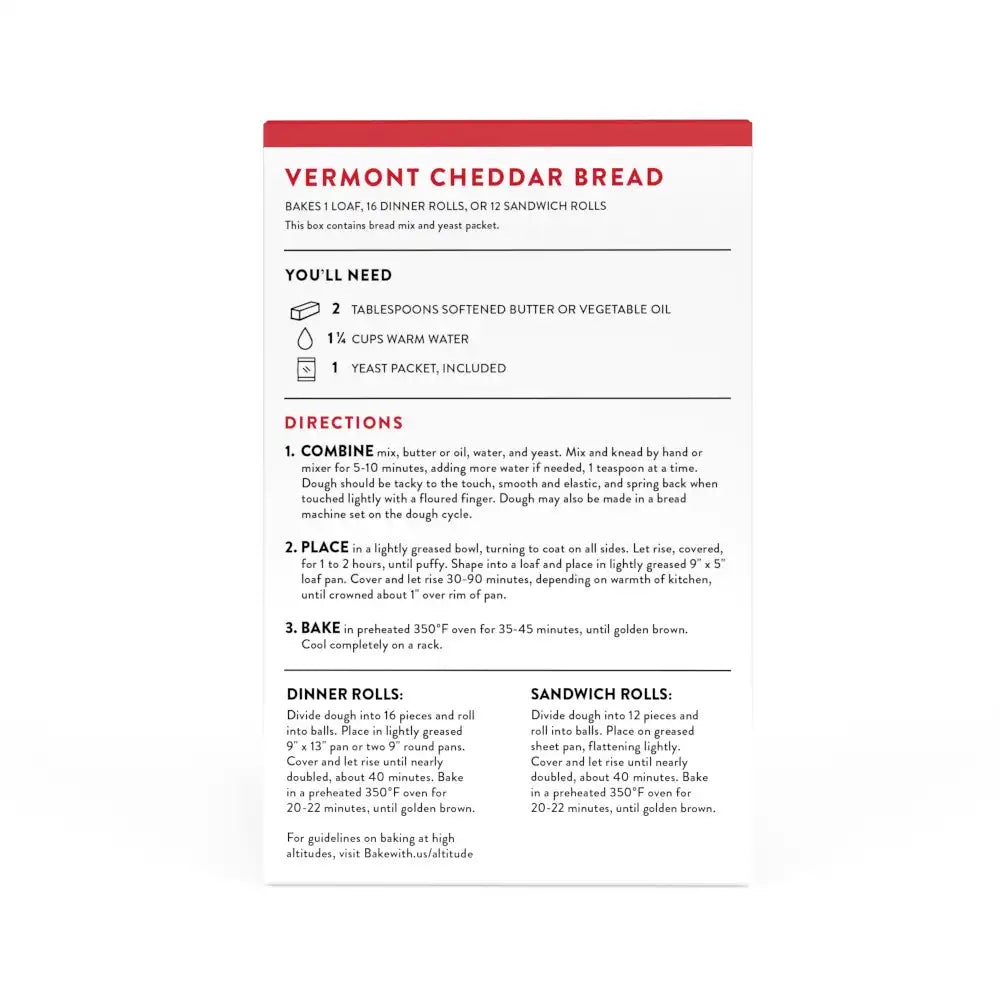 Vermont Cheddar Bread Mix
