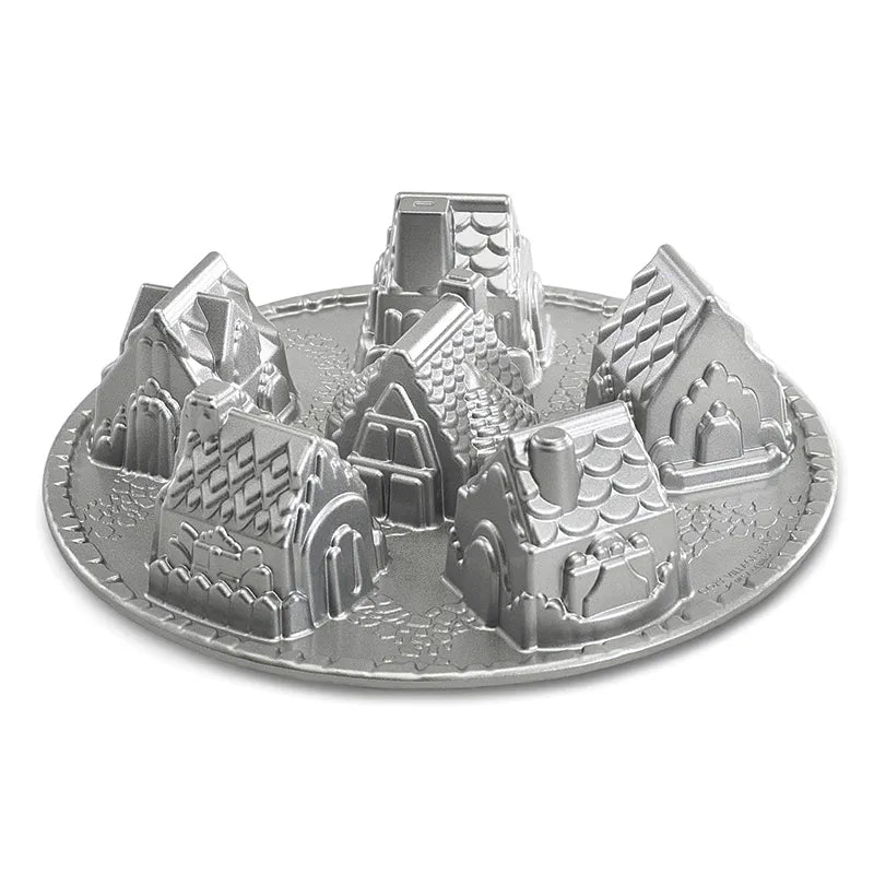 Cozy Village Pan and Gingerbread Cake Mix Set