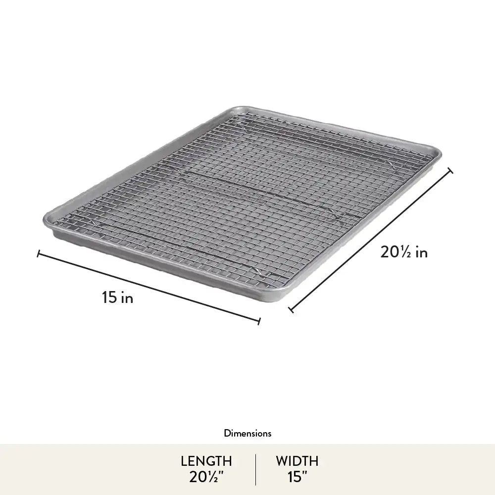 Jumbo-Sheet Pan and Cooling Rack Set