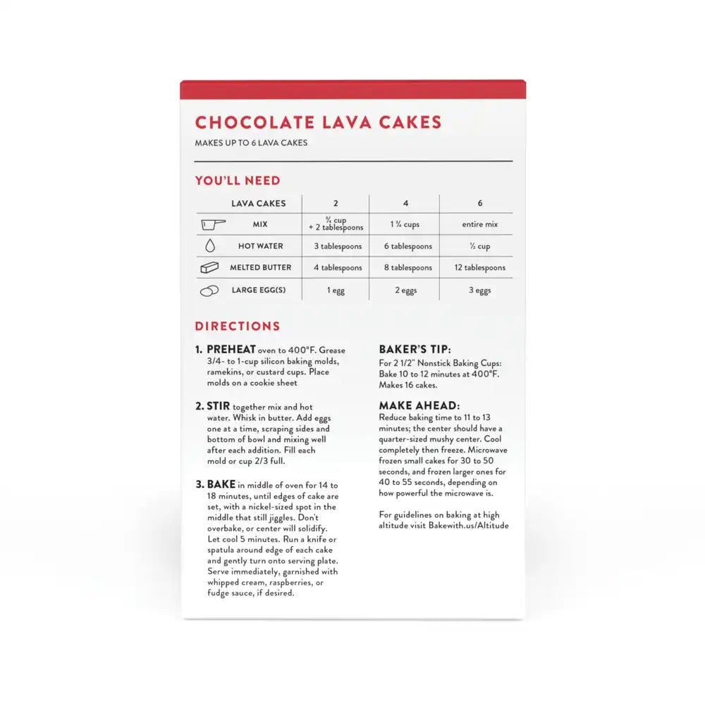 Chocolate Lava Cake Mix