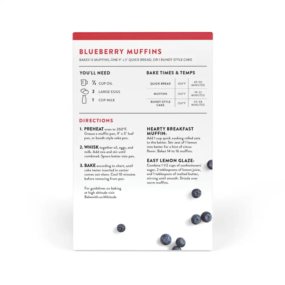 Country Blueberry Muffin and Quick Bread Mix