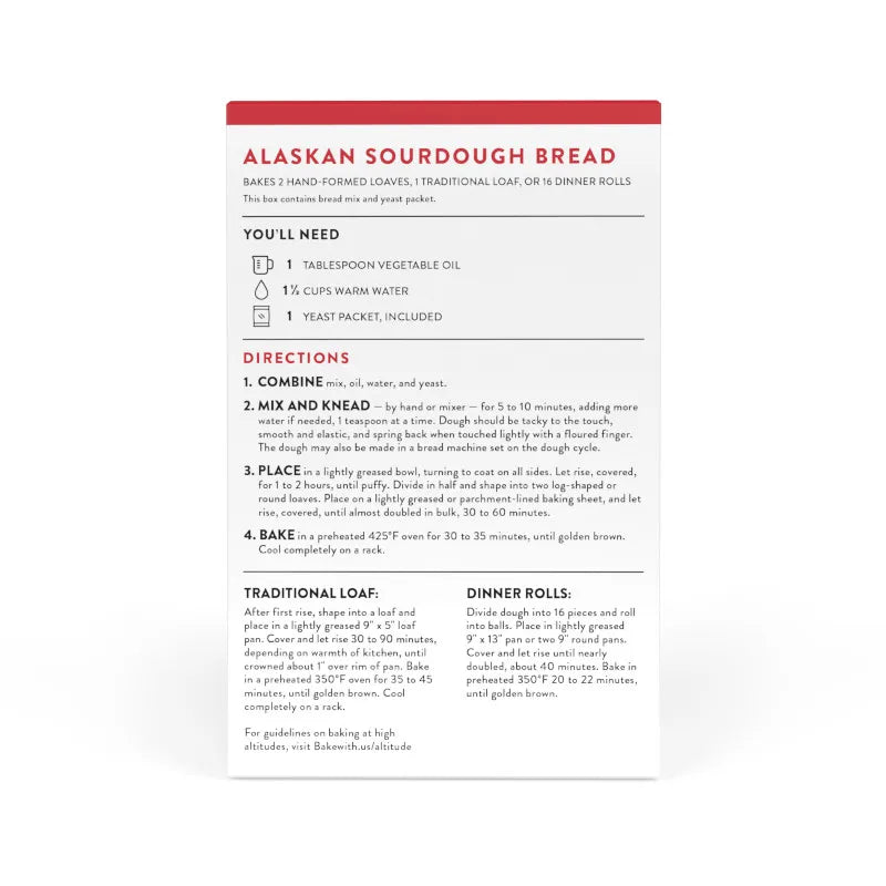 Alaskan Sourdough Yeast Bread Mix