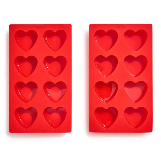 Silicone Heart Pan Set