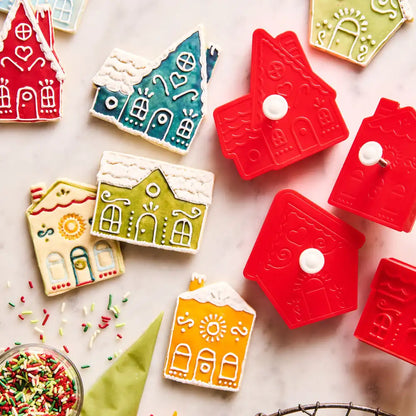 Holiday Village Pop-Out Cookie Cutters