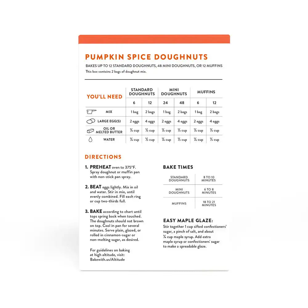 Pumpkin Spice Doughnut Mix
