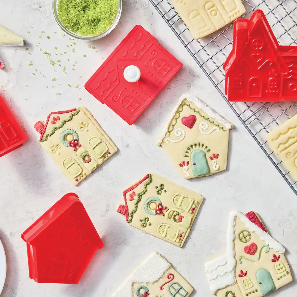 Holiday Village Pop-Out Cookie Cutters