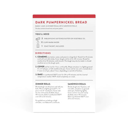 Dark Pumpernickel Yeast Bread Mix