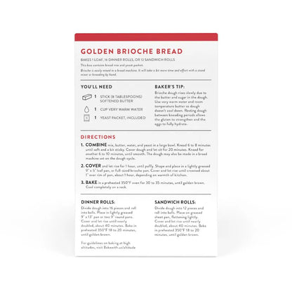 Golden Brioche Bread Mix