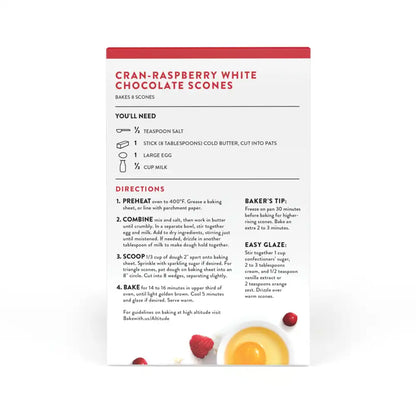Cran-Raspberry White Chocolate Scone Mix