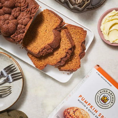 Pumpkin Spice Quick Bread Mix and Patch O Pumpkin Loaf Pan Set