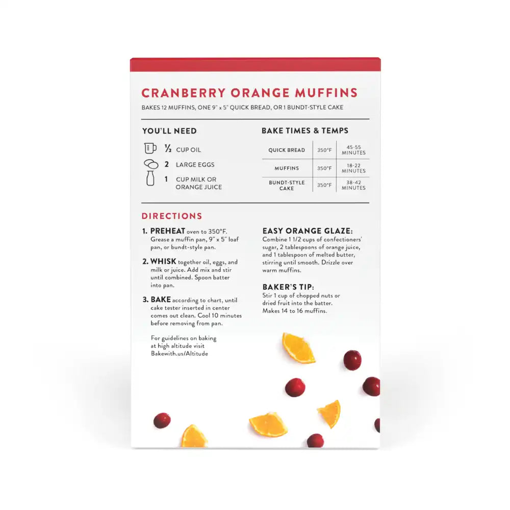 Cranberry-Orange Muffin and Quick Bread Mix