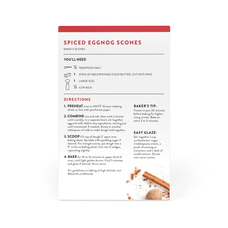 Spiced Eggnog Scone Mix