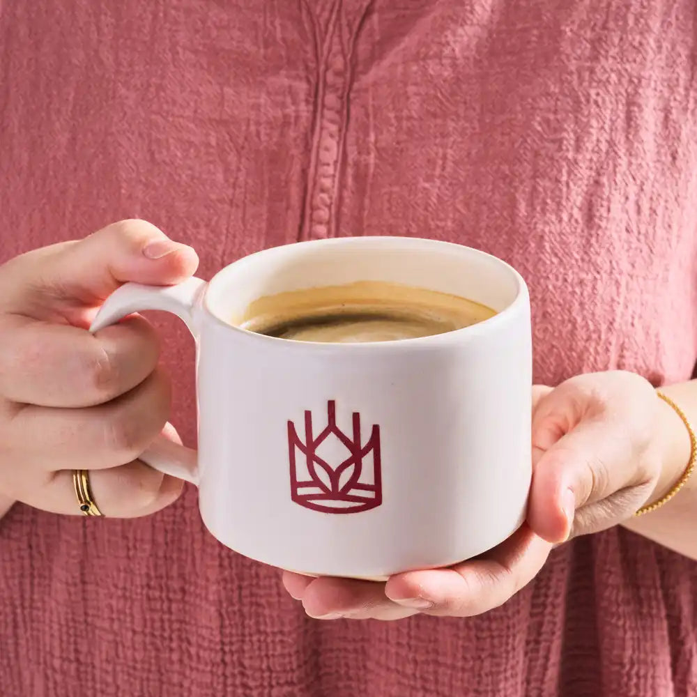 Handmade Stoneware Crown Mug