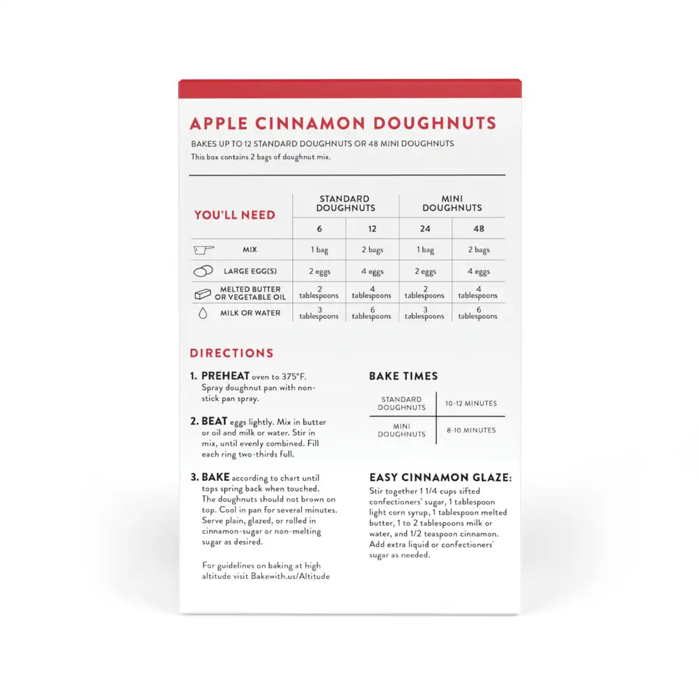 Apple Cinnamon Doughnut Mix