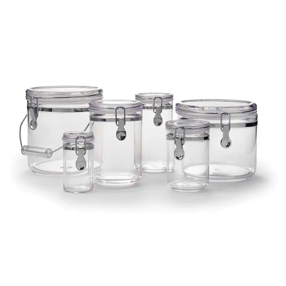 Complete Round Airtight Canister Set