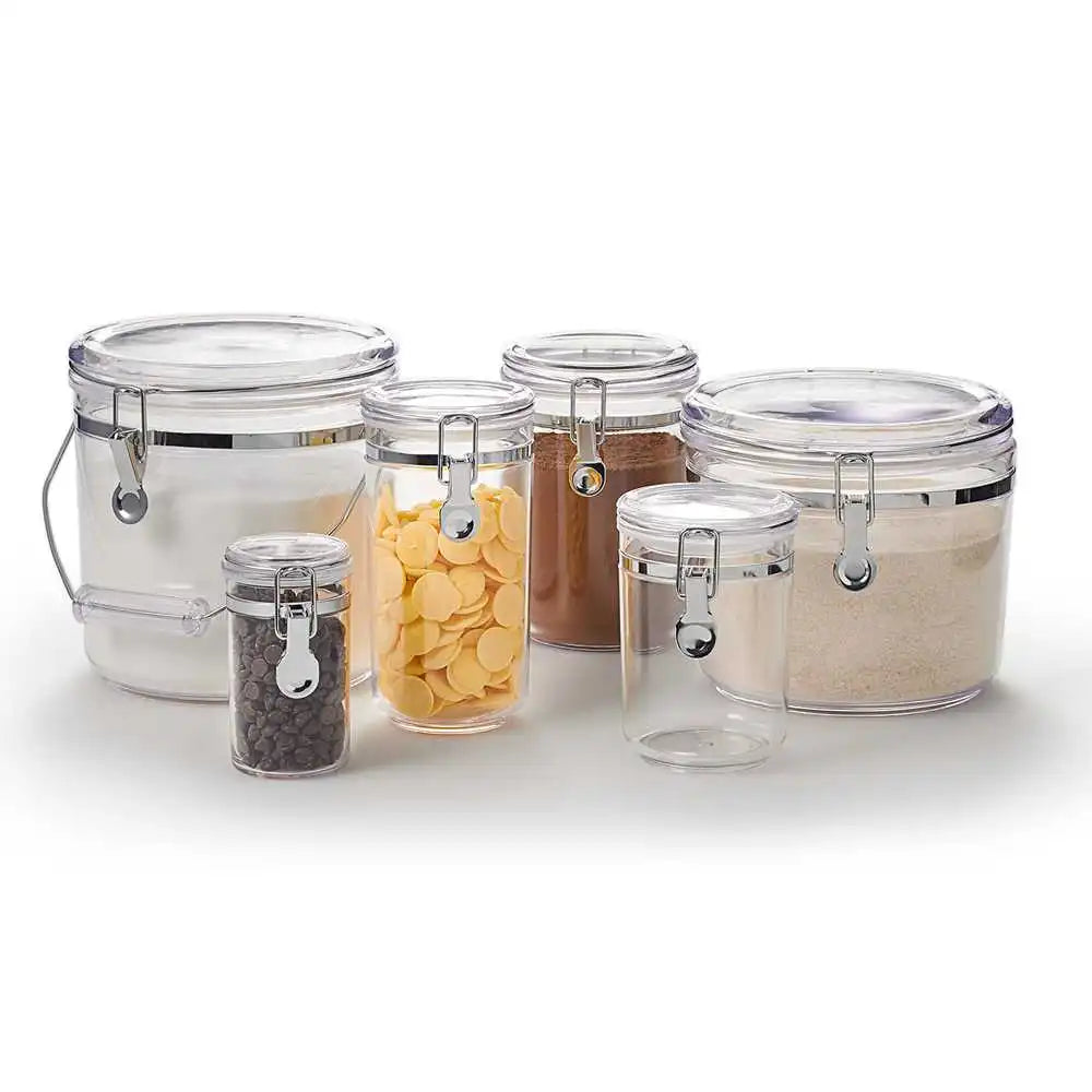 Complete Round Airtight Canister Set