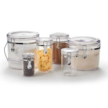 Complete Round Airtight Canister Set