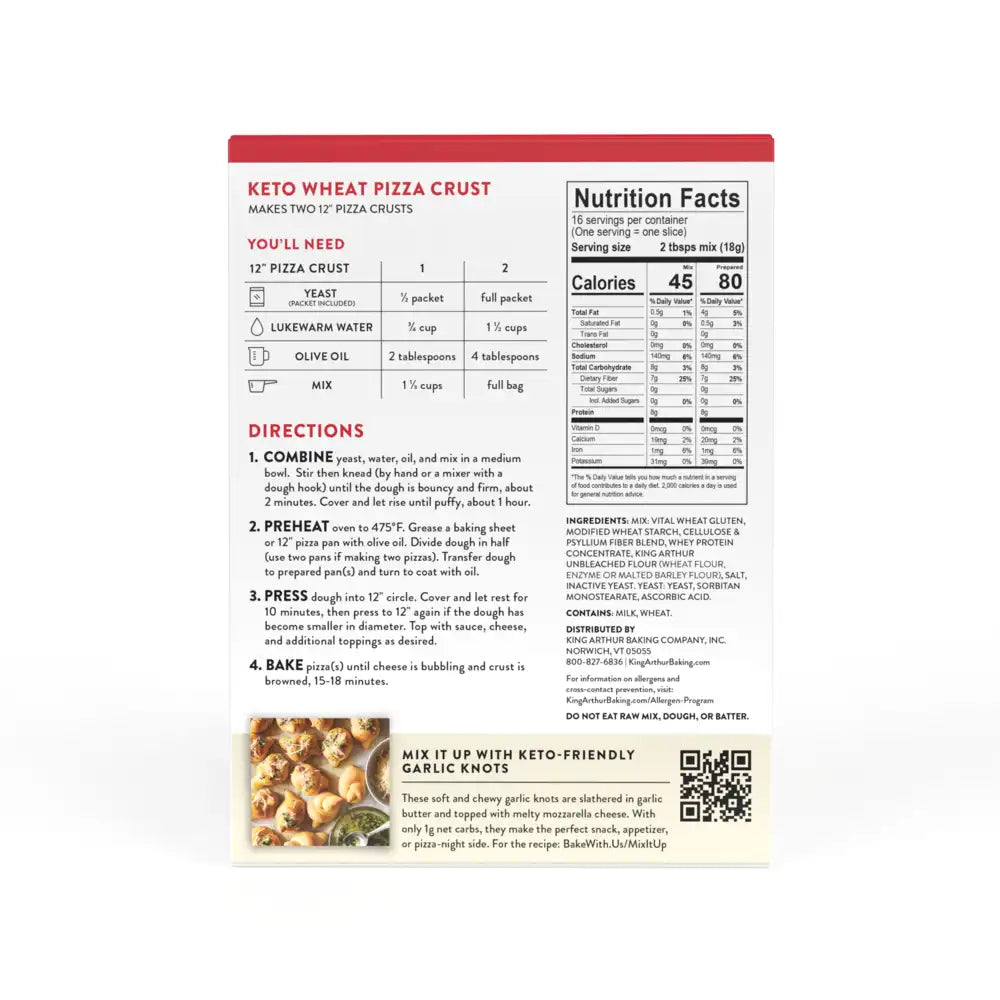 Keto Wheat Pizza Crust Mix